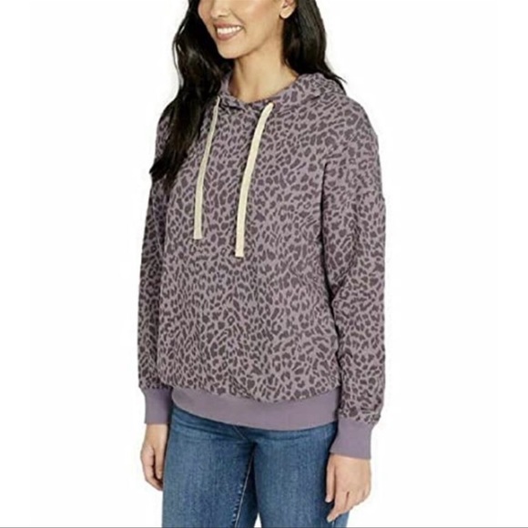 New Leopard Print David Bitton Buffalo Hoodie - Picture 3 of 11